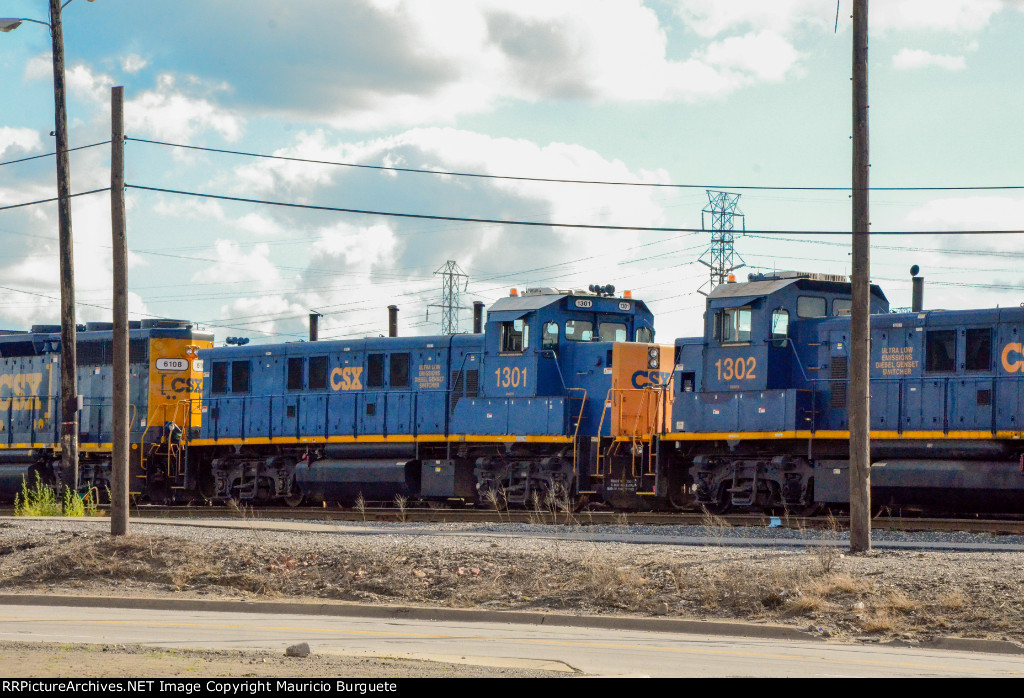 CSX Locomotives in the Yard